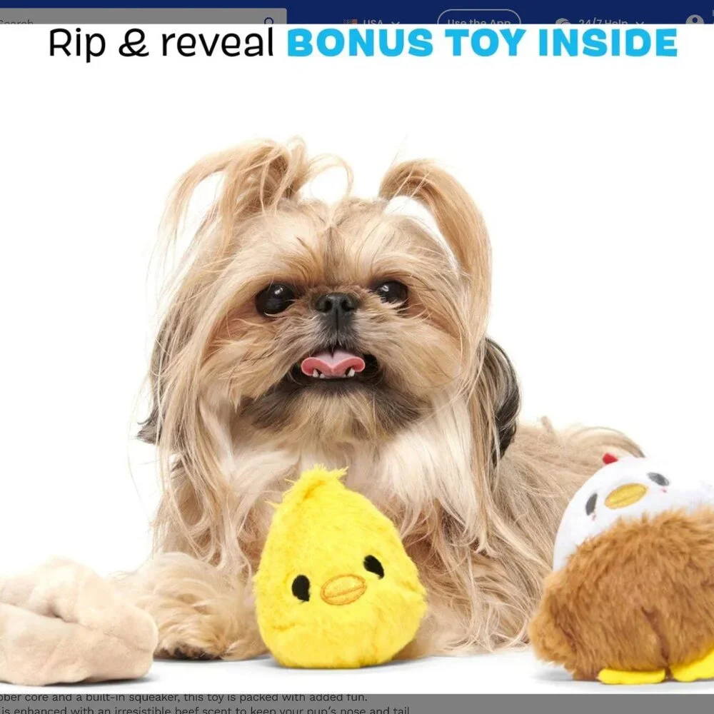 NWT, BARK Hatch Me If You Can Hard Core Tough Dog Chew Toy, Large, Tan and White